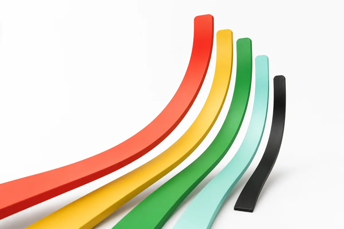 The Maaten colour ribbons rising along different paths.